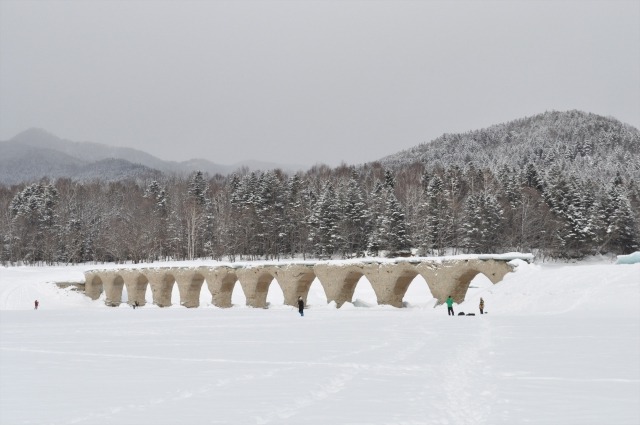 2014冬のタウシュベツ橋ツアーの画像