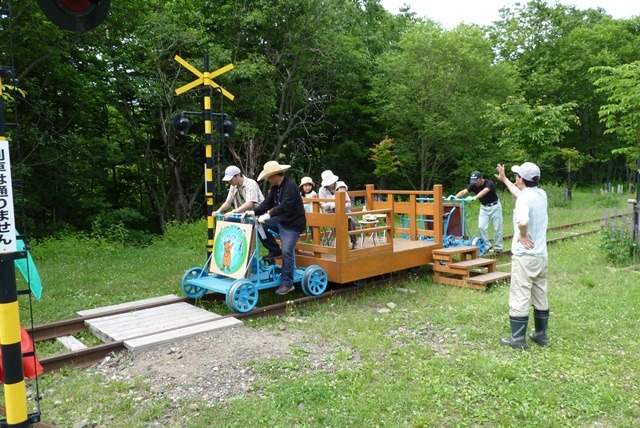 鉄道トロッコ運行の画像