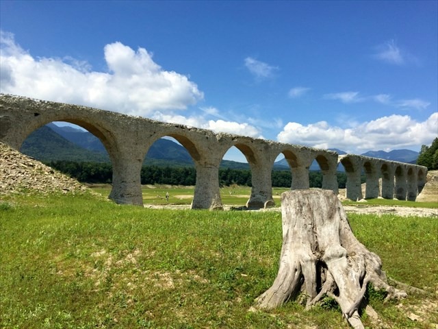 タウシュベツ川橋梁のいまの画像