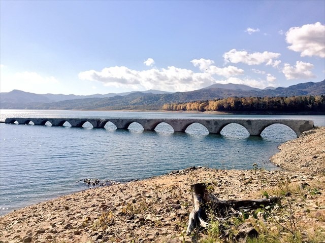 タウシュベツ川橋梁のいまの画像