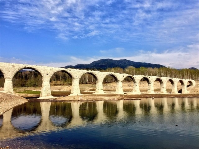 タウシュベツ川橋梁のいまの画像