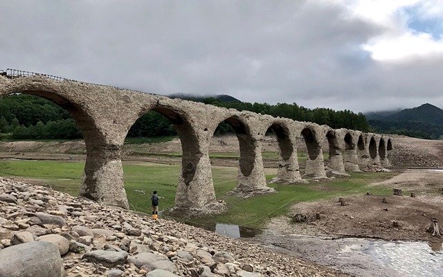 タウシュベツ川橋梁のいまの画像