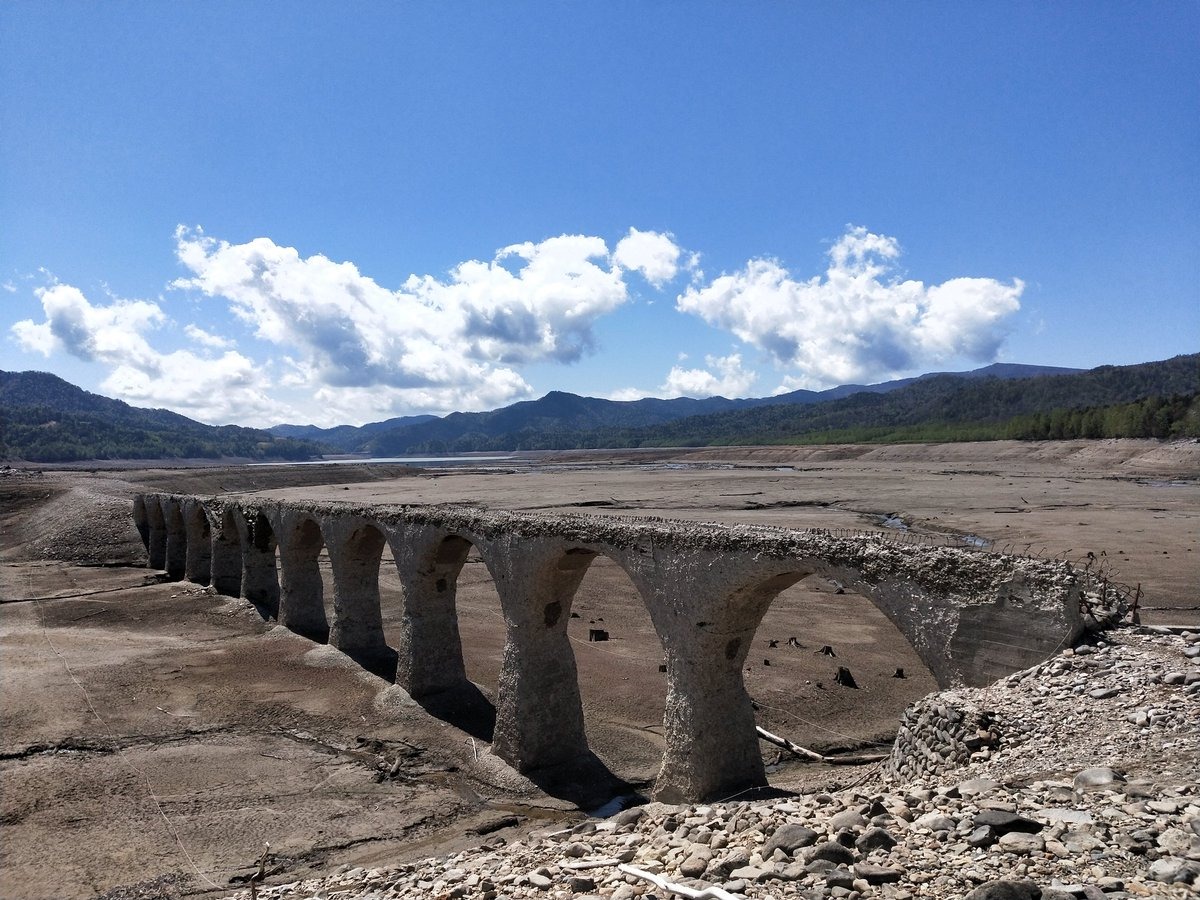 タウシュベツ川橋梁のいまの画像