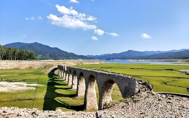 タウシュベツ川橋梁のいまの画像