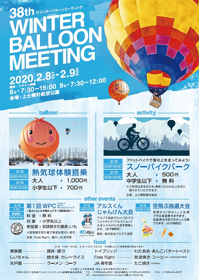 第38回上士幌ウィンターバルーンミーティングの画像