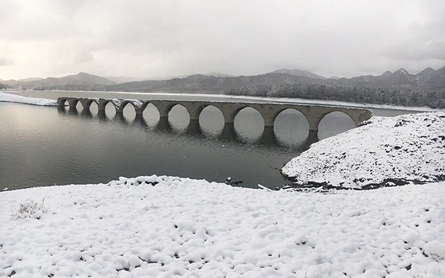 タウシュベツ川橋梁のいまの画像