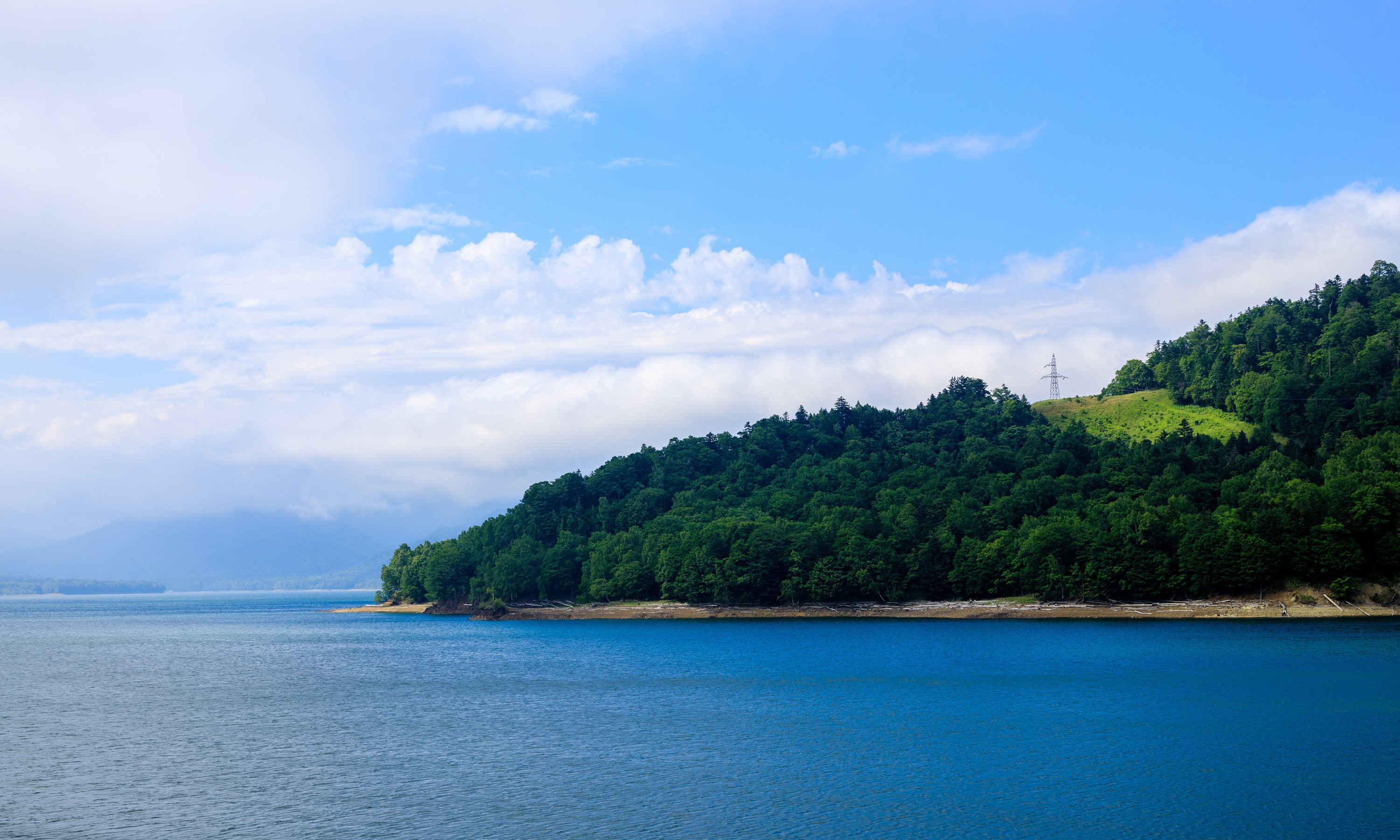 糠平湖（令和3年7月1日撮影）の画像