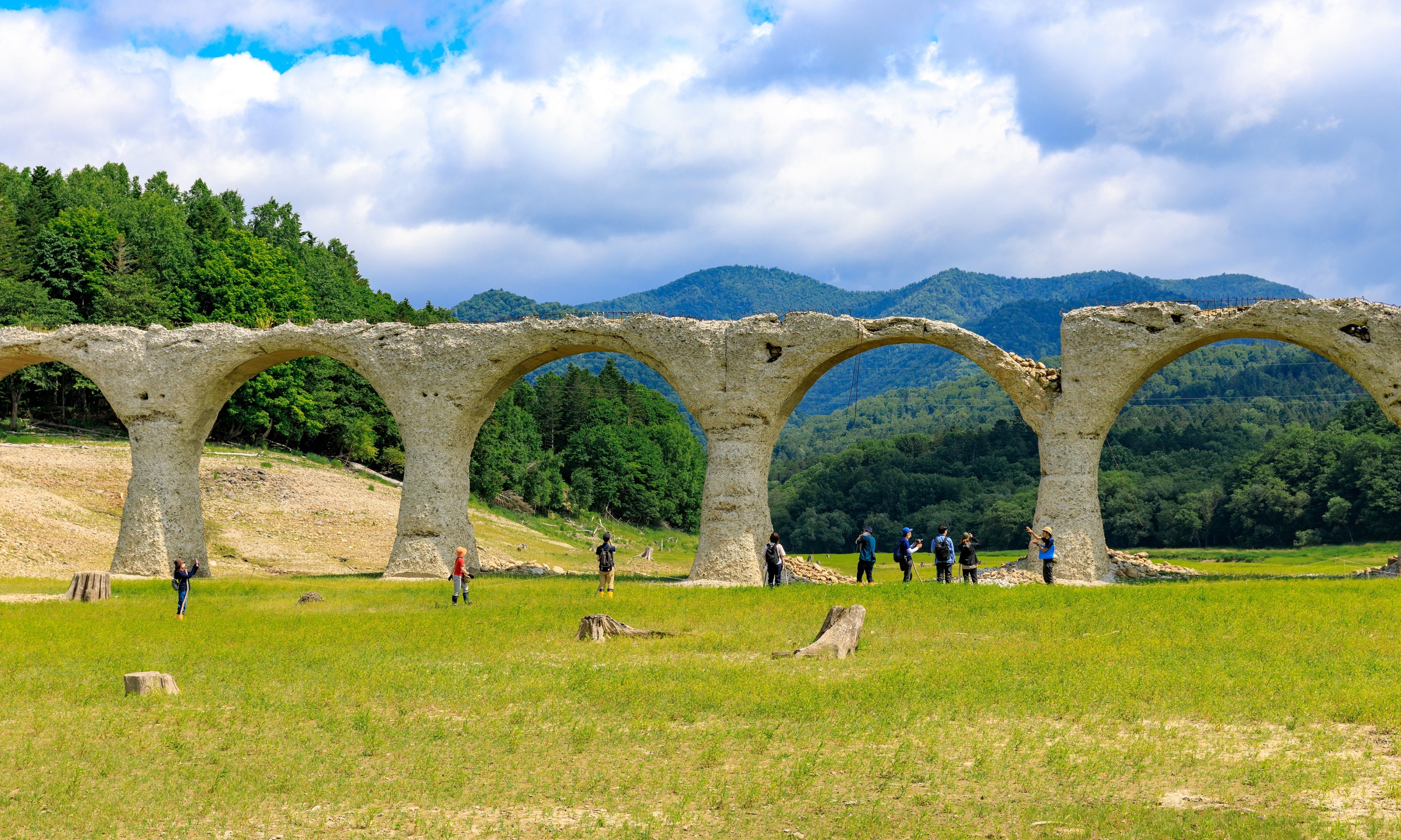 タウシュベツ川橋梁（令和5年7月25日撮影）の画像