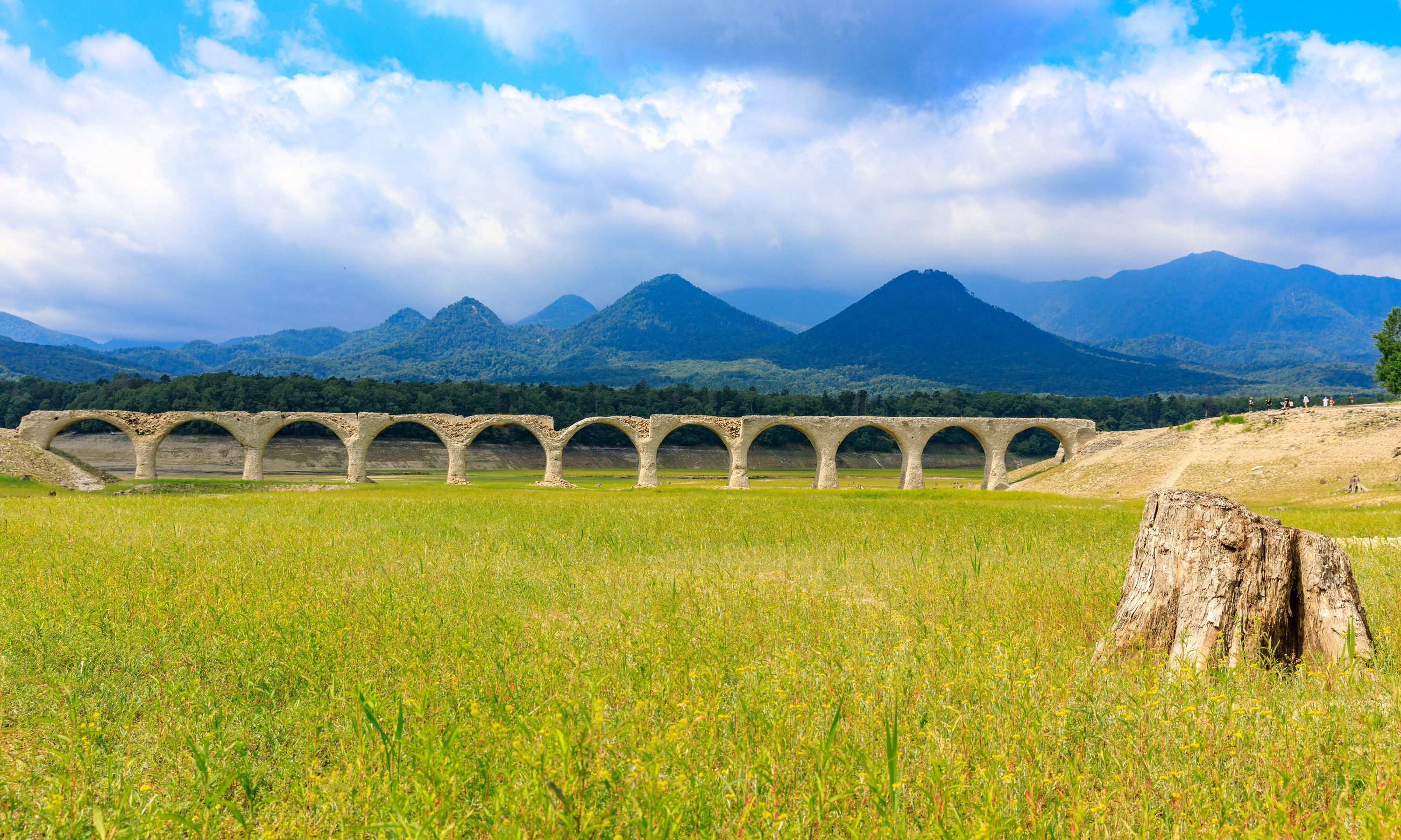タウシュベツ川橋梁（令和5年7月25日撮影）の画像