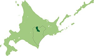 上士幌町の位置図