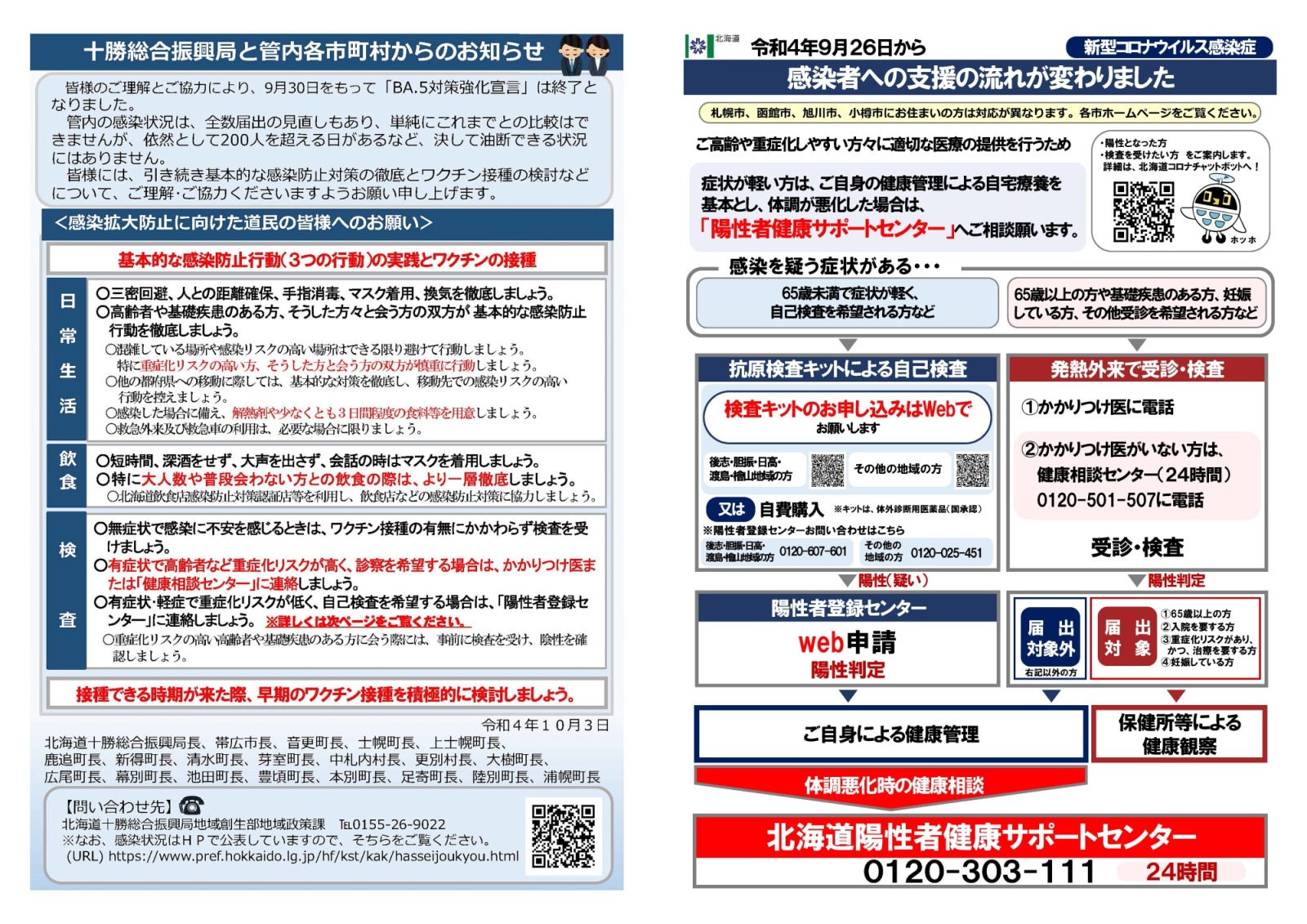 十勝総合振興局と管内市町村からのお知らせの画像