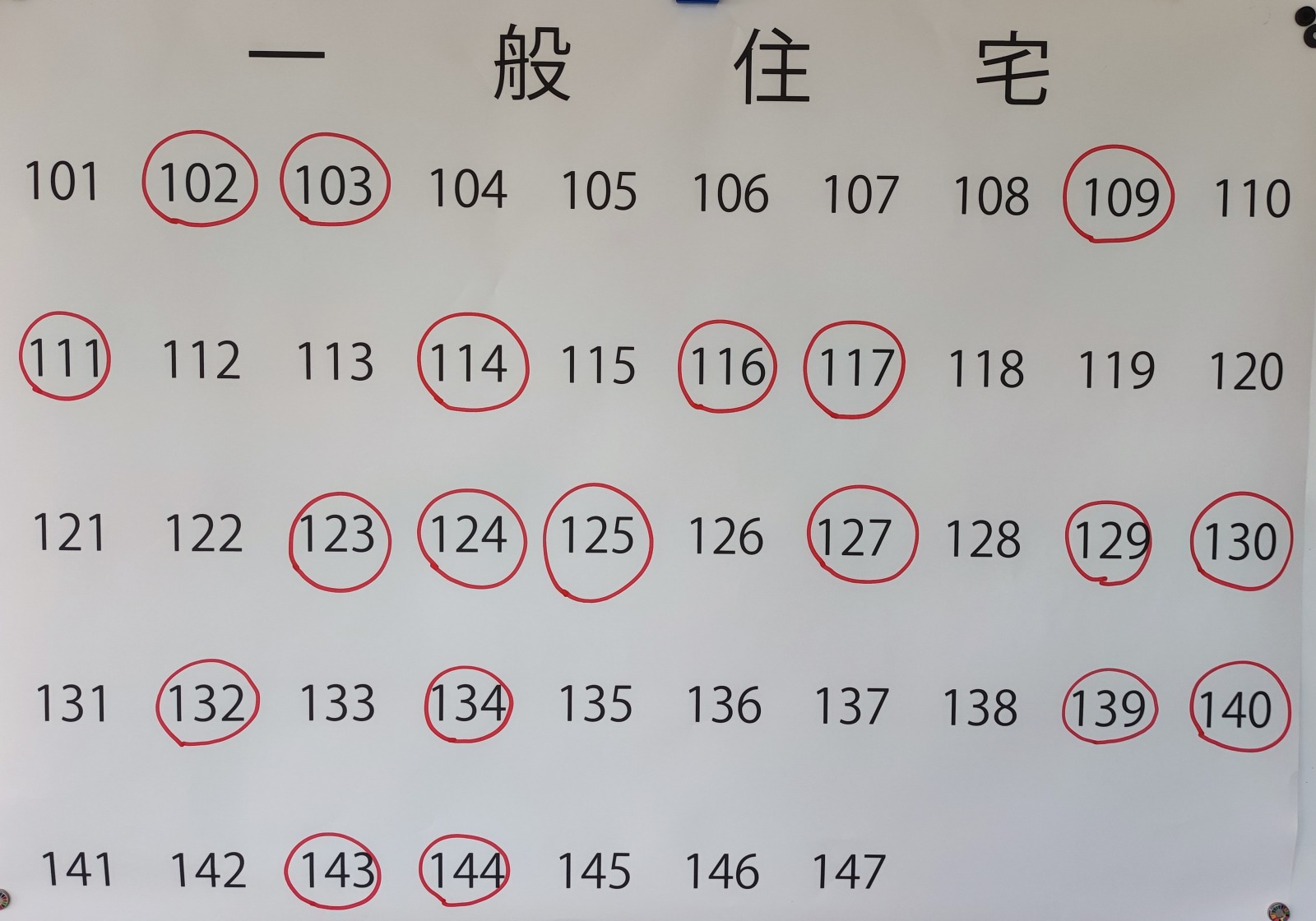 一般住宅結果